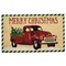 Contemporary Home Living 30" Durable and Non-Slip Doormat with "Merry Christmas Truck" Design